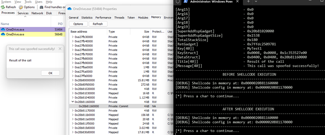 Memory encrypted and protected successfully
